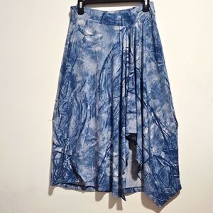 Michael Kors Marble Blue Midi Skirt